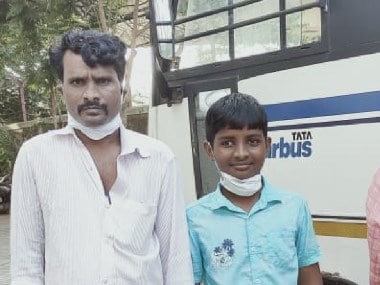 Narsing Pol with his father. Image courtesy: St Jude's