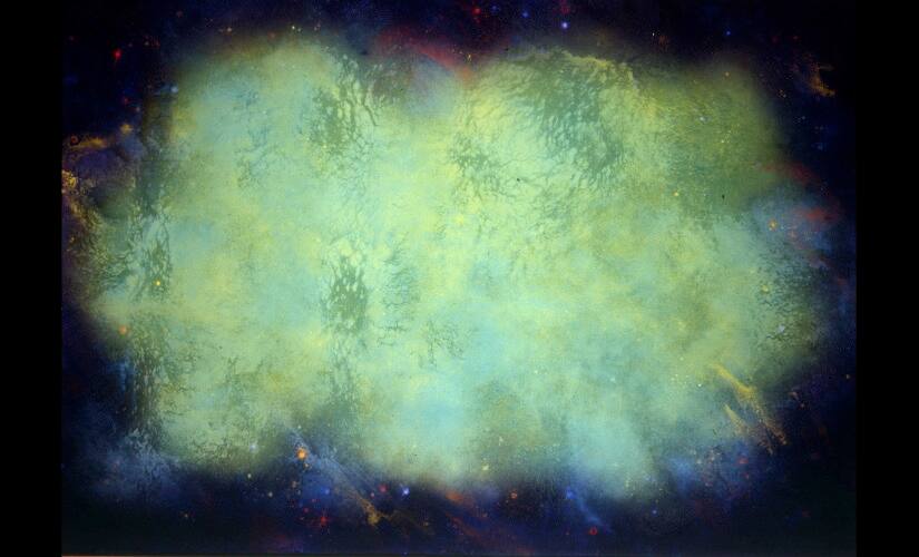 Natvar Bhavsar, Vanaraavan, 1991, painting on canvas 