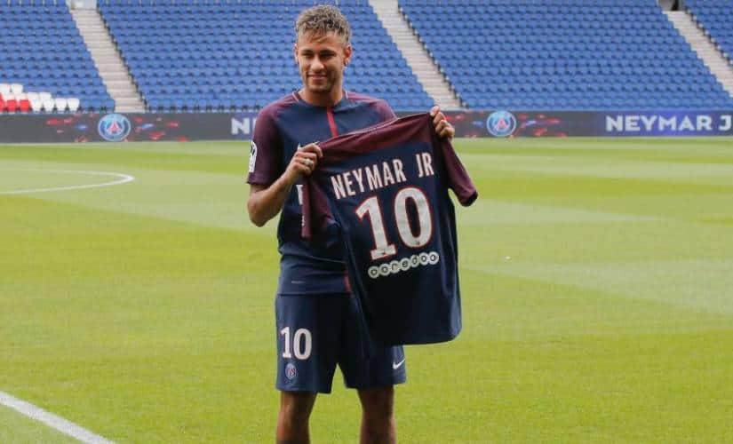 Neymar remains the most expensive signing in football history when he moved to PSG from Barcelona. AP