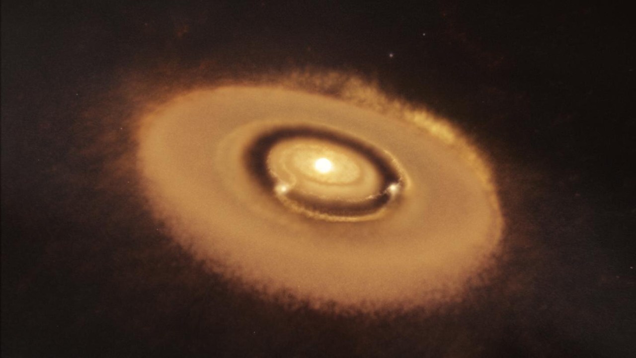 Formation of pair of baby planets around their parent star captured in remarkable first Formation of pair of baby planets around their parent star captured in remarkable first