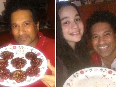 Sachin Tendulkar finishes beetroot kebabs made by daughter in just 60 seconds, shares picture Sachin Tendulkar finishes beetroot kebabs made by daughter in just 60 seconds, shares picture