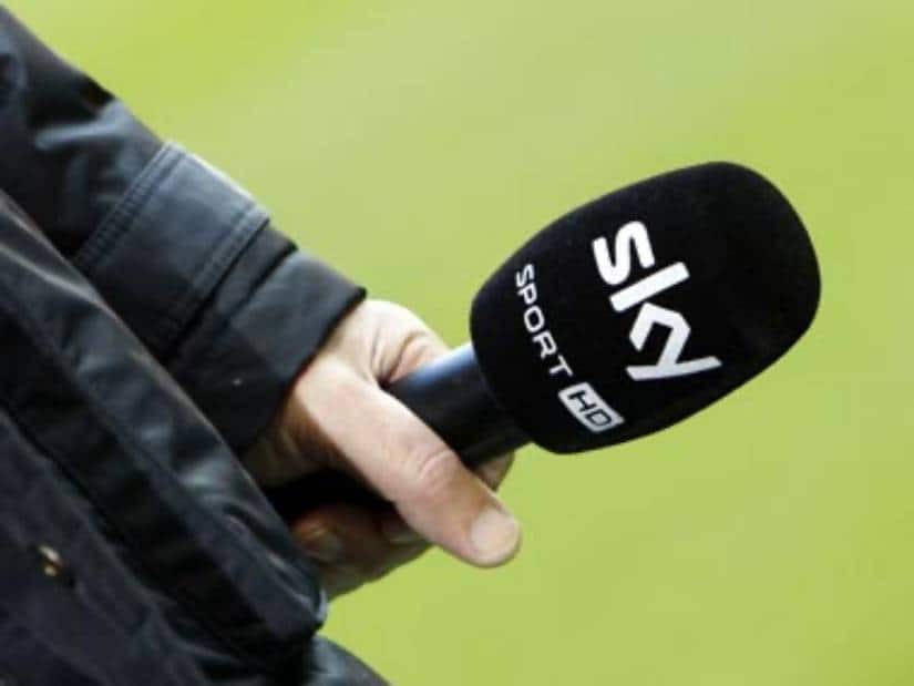 File photo of Sky Sports microphone. Reuters