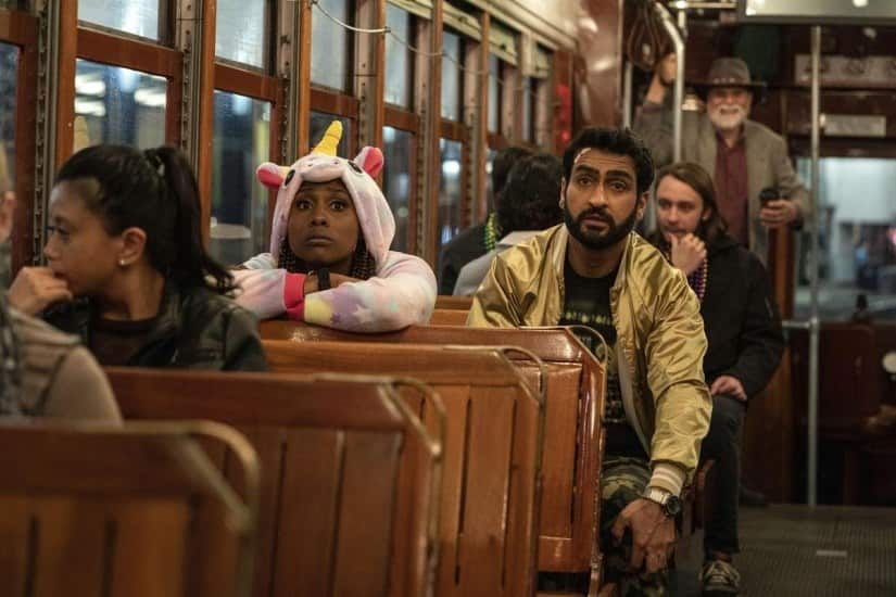 Issa Rae and Kumail Nanjiani in a still from The Lovebirds