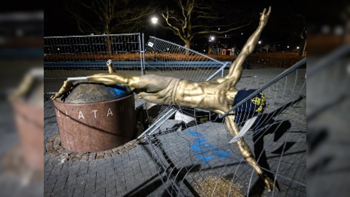 City of Malmo to move Swedish football star Zlatan Ibrahimovic's statue after repeated acts of vandalism