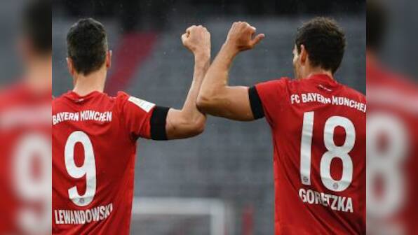 Bundesliga: Bayern Munich avoid slight hiccup to thrash Eintracht Frankfurt 5-2, stay four points clear of Dortmund
