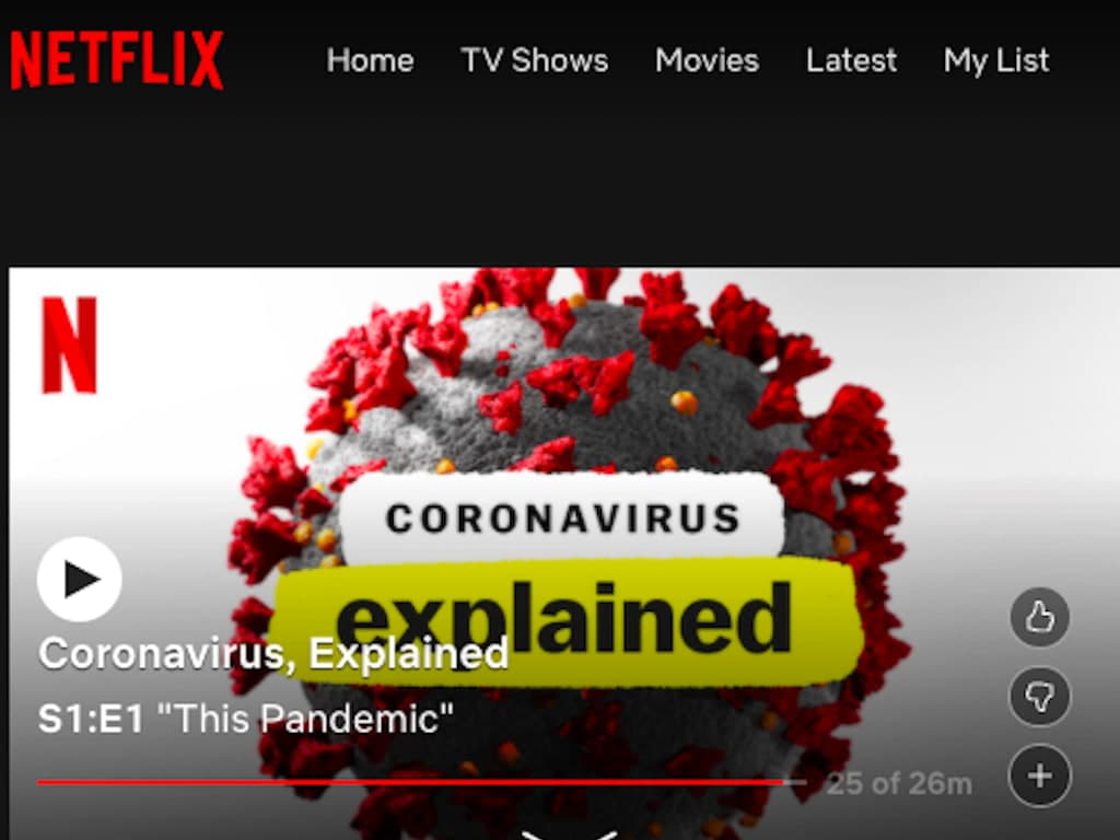 The Coronavirus, Explained docuseries was released on 26 April, 2020.