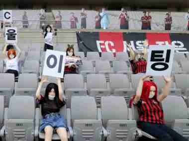 South Korean football club FC Seoul apologise for using sex dolls instead of mannequins to fill empty stadium seats South Korean football club FC Seoul apologise for using sex dolls instead of mannequins to fill empty stadium seats