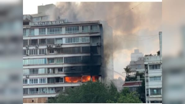 Fire breaks out in 11-storey residential building in South Mumbai; no casualties reported, cooling operations underway