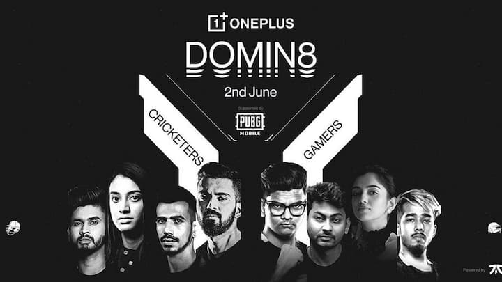 OnePlus Domin8 PUBG Mobile Tournament with cricketers and Pro-Gamers to take place on 2 June