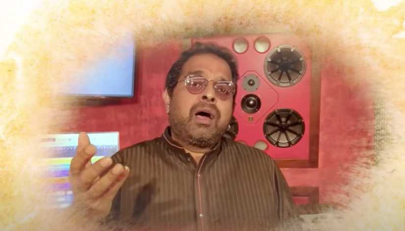 Shankar Mahadevan in a still from the song. Image from YouTube