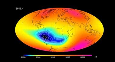 Scientists worried about Earth's weakening magnetic field; swarm satellites to investigate