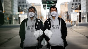 Study shows N95 masks, surgical, handmade cotton masks block COVID-19 droplet-spray that wears produce while speaking