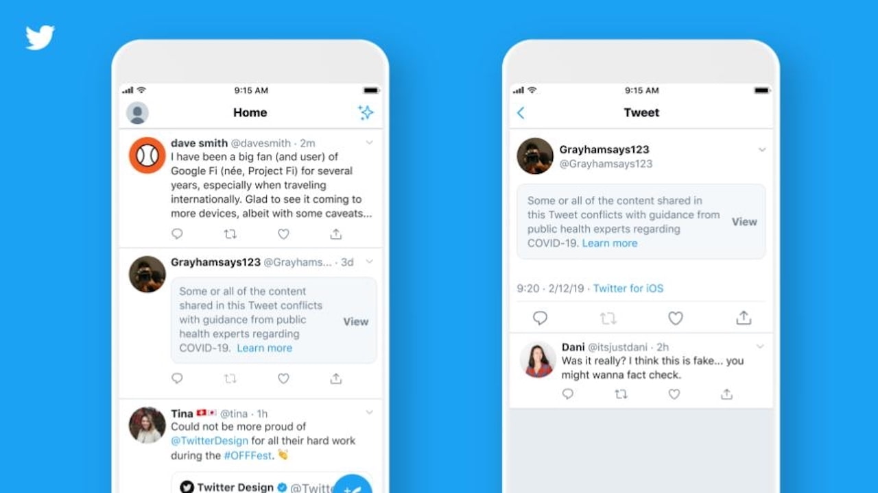 Twitter launches labels, warnings on misleading COVID-19 information Twitter launches labels, warnings on misleading COVID-19 information