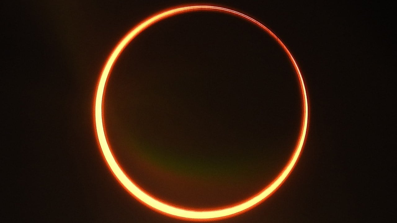 The annular solar eclipse of 26 December 2019, as seen from Jaffna, Sri Lanka.