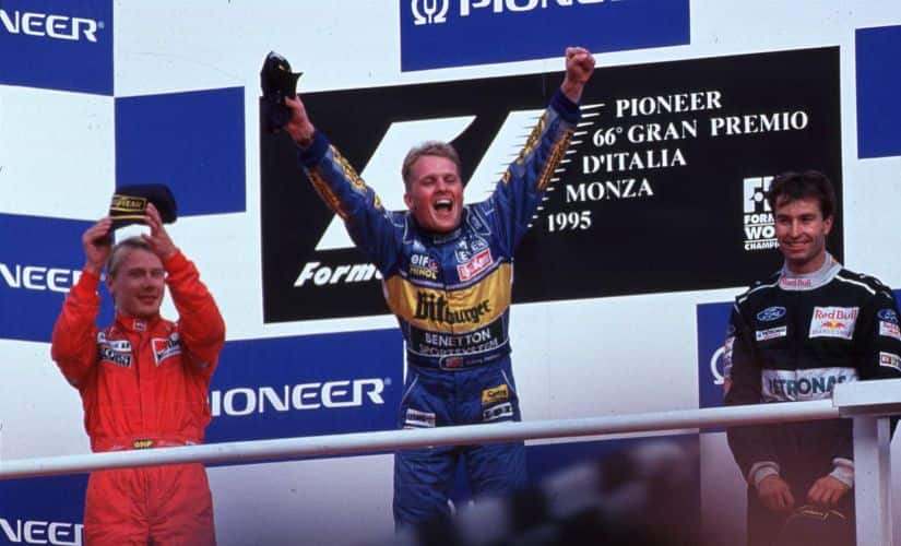 Sauber achieved their first F1 podium in 1995 when Heinz-Harald Frentzen finished third at Monza. Image:Sauber Motorsport AG