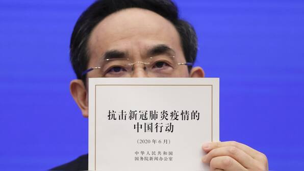 China defends its Coronavirus efforts in an 84 page report, says they 'wasted no time' in sharing information
