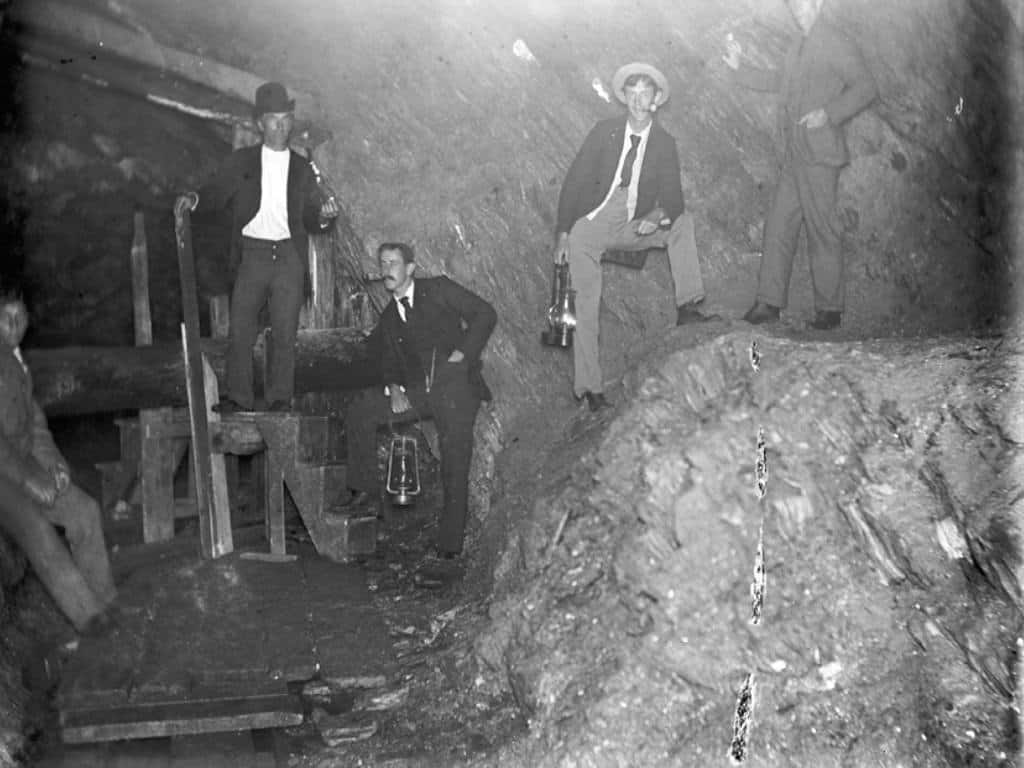 Inside of Gold Mine Image credit: Walter B. Claflin, photographer.GC-1199/Vermont historical society/Flickr