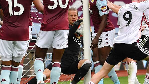 Premier League: Referees body to review technology error that denied Sheffield United goal against Aston Villa