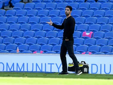 File image of Arsenal's head coach Mikel Arteta. AP