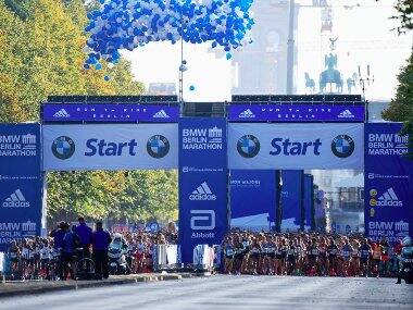 Scenes from the 2019 edition of the Berlin Marathon. Image credit: Twitter/@berlinmarathon