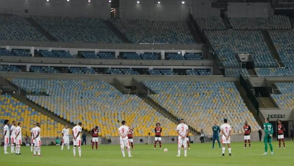 Football returns to Rio de Janeiro at the iconic Maracana Stadium, next to field hospital for COVID-19