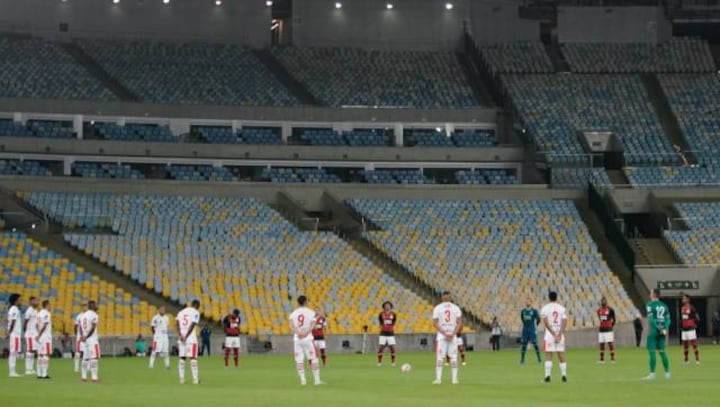 Football returns to Rio de Janeiro at the iconic Maracana Stadium, next to field hospital for COVID-19