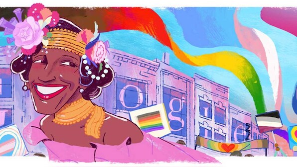 Google Doodle celebrates trans LGBTQ+ activist, drag queen, revolutionary Marsha P Johnson
