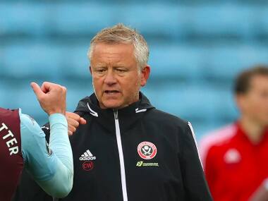 File image of Sheffield United manager Chris Wilder. AP