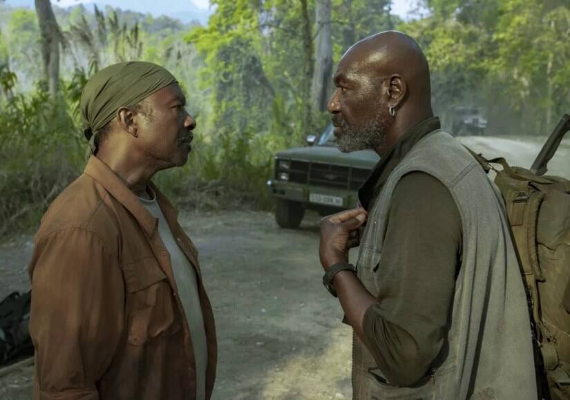Clark Peters and Delroy Lindo in a still from Da 5 Bloods