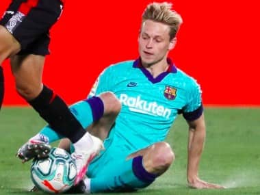 File image of Barcelona midfielder Frenkie de Jong. Image credit: Twitter/@DeJongFrenkie21