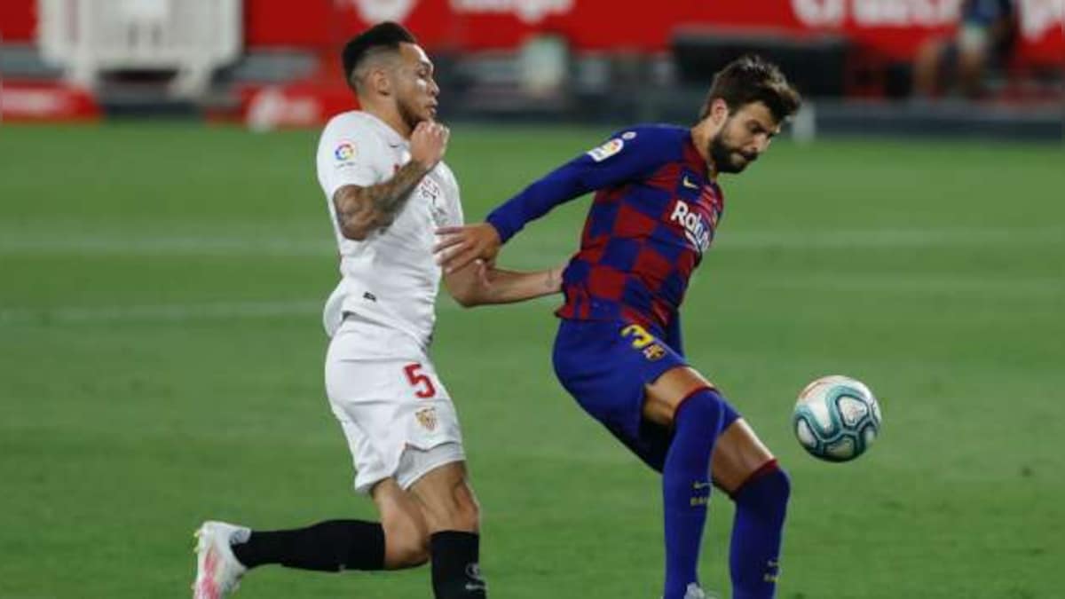 LaLiga: Defender Gerard Pique pessimistic about Barcelona title hopes after Sevilla draw