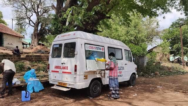 Gopi samples a resident of Mel Kandikal. Image/Greeshma Kuthar