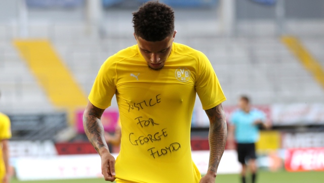 Bundesliga: Borussia Dortmund's Jadon Sancho, Achraf Hakimi join chorus of athletes demanding 'Justice for George Floyd' Bundesliga: Borussia Dortmund's Jadon Sancho, Achraf Hakimi join chorus of athletes demanding 'Justice for George Floyd'