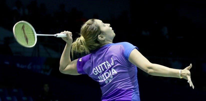 Jwala Gutta says a doubles player needs to be extremely fit and mentally aware to achieve success. Image: Twitter/@Guttajwala