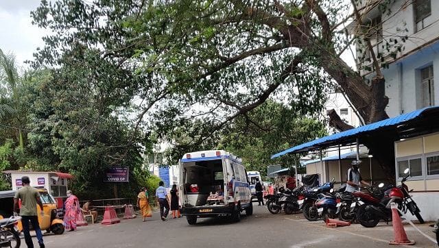 COVID Outpatient block at KMCH in Chennai. Firstpost/Greeshma Kuthar