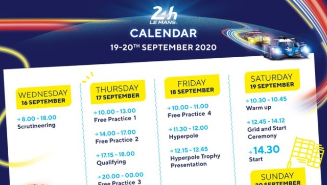 24 Hours of Le Mans: Practice, qualifying, warm-up and race all condensed in four-day event in revised schedule 24 Hours of Le Mans: Practice, qualifying, warm-up and race all condensed in four-day event in revised schedule