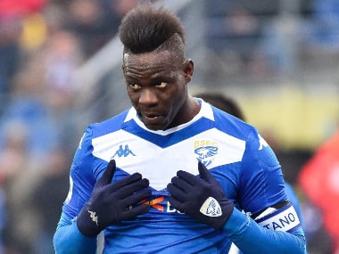Italian striker Mario Balotelli had joined Brescia at the start of the 2019-20 season. AP