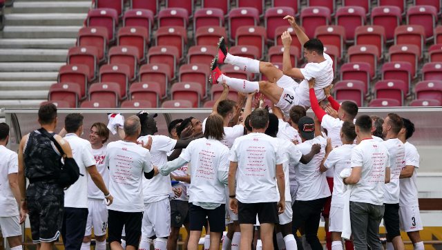Former Germany and Bayern Munich striker Mario Gomez retires with a goal in last game and promotion for Stuttgart Former Germany and Bayern Munich striker Mario Gomez retires with a goal in last game and promotion for Stuttgart