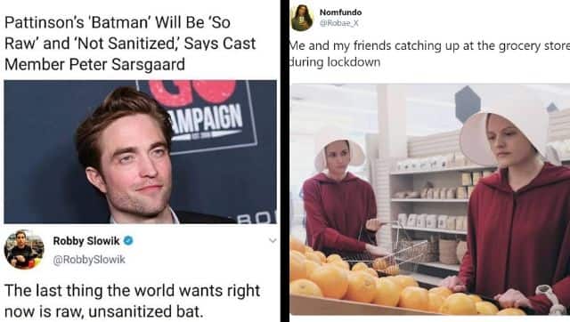 Social media has seen a flood of memes around the coronavirus-related lockdown which not only carry an element of humour but also shed light on existing social perceptions. Images via Twitter 
