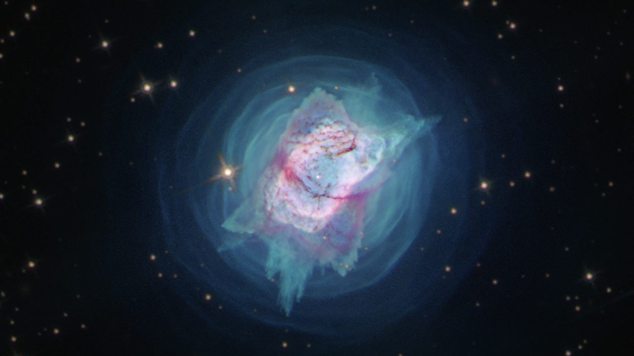 NGC 7027's central star was identified in a new wavelength of light — near-ultraviolet — for the first time by using Hubble's unique capabilities. Image: NASA