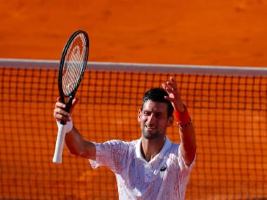 Novak Djokovic after playing in the Adria Tour exhibition tournament. AP