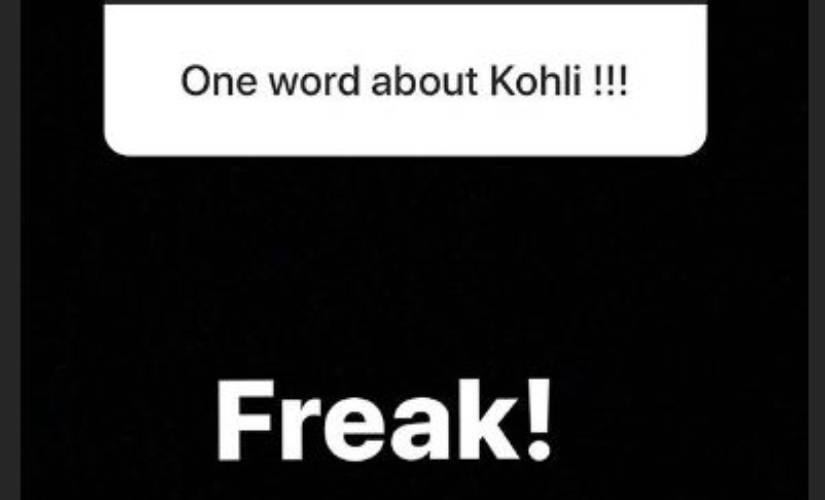 Steve Smith’s reply to question on Virat Kohli. Image courtesy: Steve Smith Instagram