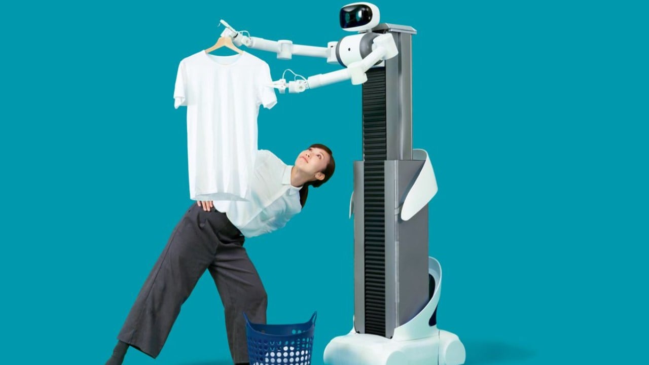 Ugo the robot was designed as remotely-operated assistance for humans to help around the house. Image: Mira Robotics