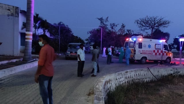 Unit reaches Mahabharathi Quarnatine Facility. Image/Greeshma Kuthar