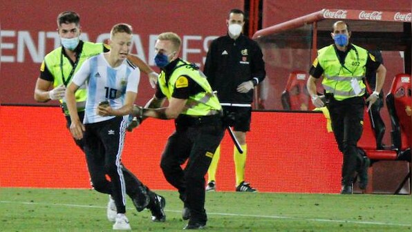 LaLiga: Fan invades pitch at Real Mallorca's home match against Barcelona without spectators