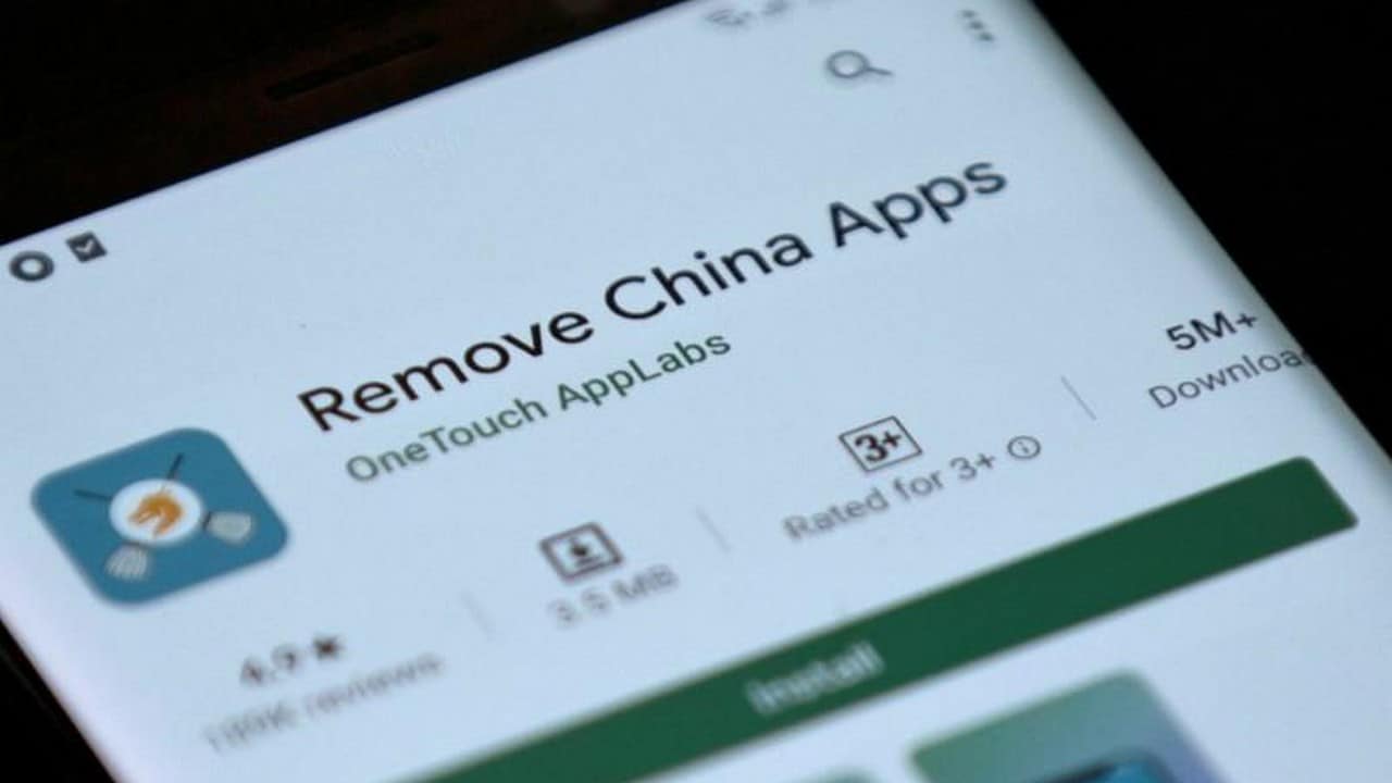 Remove Chinese apps. Image: Reuters