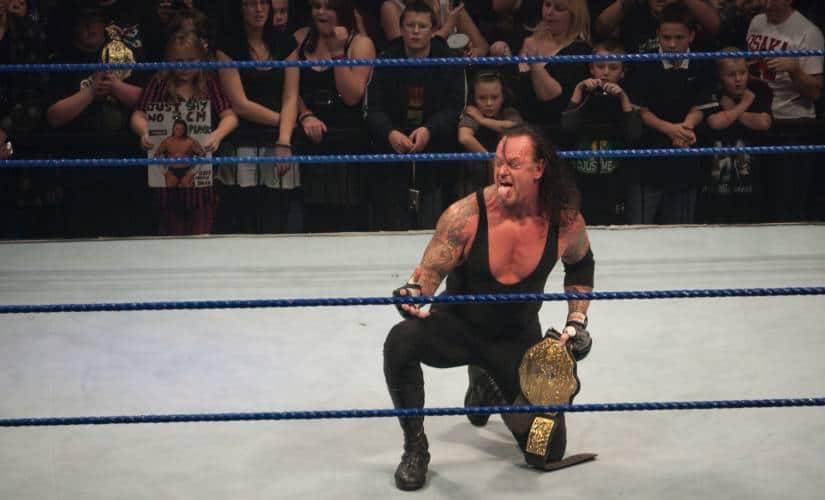 The Undertaker during a WWE show. Image:Creative Commons/Flickr