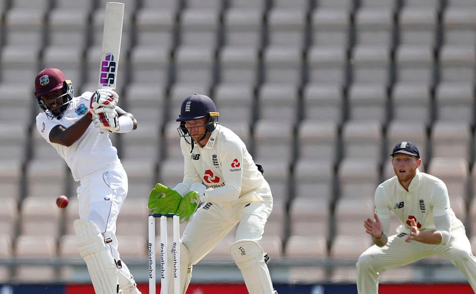 West Indies got off to worst possible start in the chase, losing John Campbell early to foot injury and visitors soon were left reeling at 27/3 after losing three wicket quickly. It was then that Jermaine Blackwood and Roston Chase got together and stabilised the innings. Blackwood stroked a fine 95 before being caught at mid off. By the time he left, Windies were almost near to the win. AP