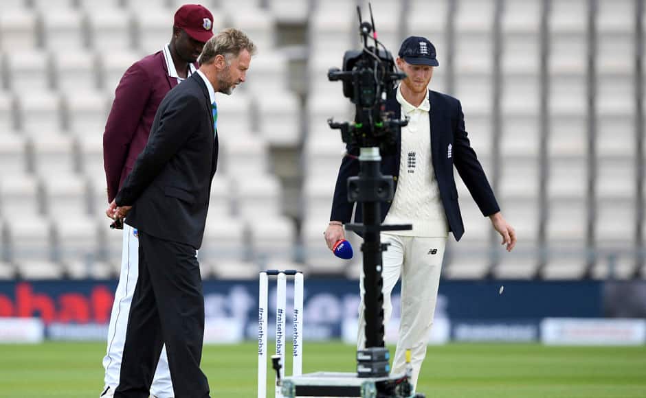 After almost four months break, international cricket finally returned with the start of Test series between England and West Indies at Southampton on 8 July. However, rain ruined the first day of the match. At the toss, England’s stand-in captain Ben Stokes decided to bat first. In a shocking decision, he left out experienced Stuart Broad to give a place to Mark Wood in the XI. AP