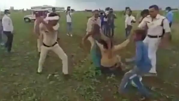 Six Madhya Pradesh policemen suspended after video of them assaulting couple in Guna sparks outrage